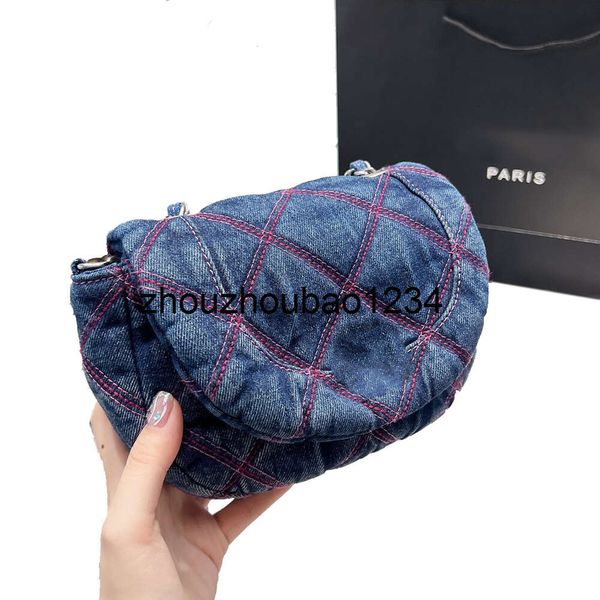 channelhandbag chanal handbag Flap Mini Classic Bags Quality Denim Diamond Lattice Handbags France Brand Women Silver Metal Hardware Crossbo