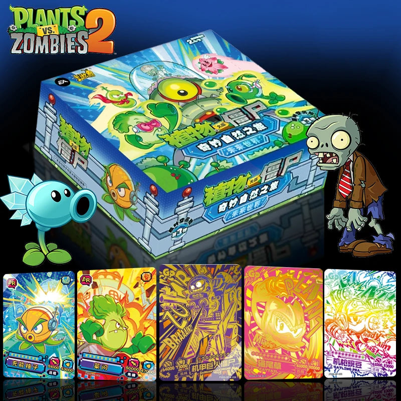 Plants vs Zombies Genuine Game Card Third installment Future World series Animation Game Peripheral Collection Card Kid Toy Card