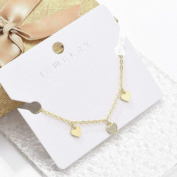 Charm-Armbänder aus Messing mit Mikropflaster und klarem Zirkonia für Damen