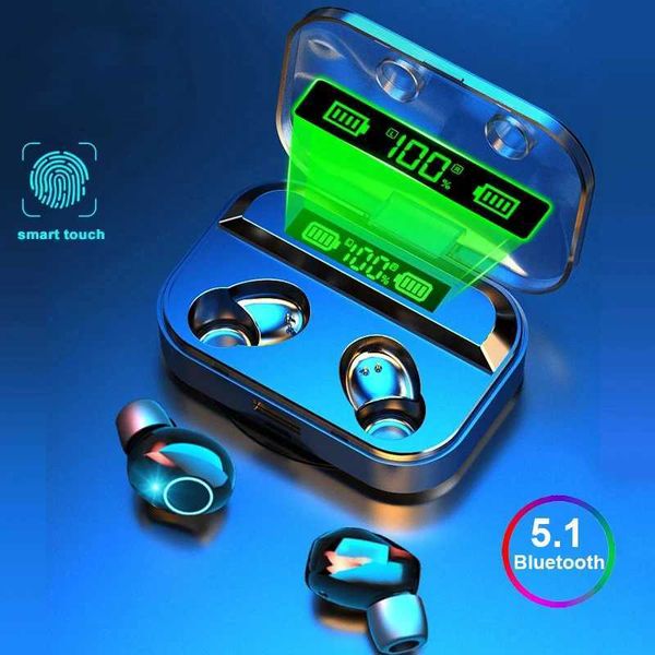 TWS BT 5.0 Wireless Earphones In-Ear Earbuds Outdoor Sports Wireless Headset Power Display Smart Touch Control Headphone M240907