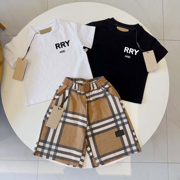 Designer baby kids Tshirts Shorts Sets toddler Boys Girls Clothing set Clothes Summer white black Tracksuit youth Sportsuit