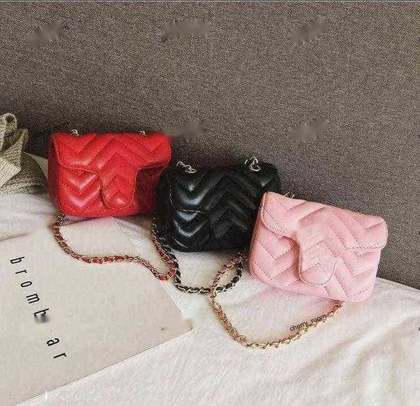 Baby Girls Handbag INS PU Letter Children Metal Single Shoulder Fashion Kids Messenger Bag Girl Designer Mini Bags