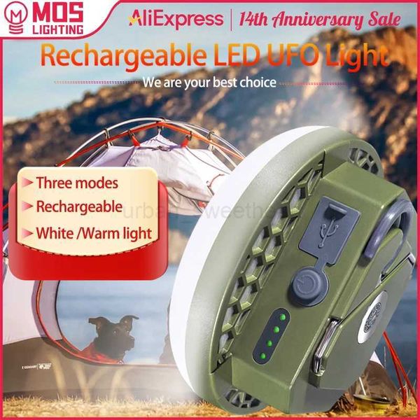MOSLIGHTING LED Tent Light Rechargeable Lantern Portable Emergency Night Market Light Outdoor Camping Bulb Lamp Flashlight HomeCL240724