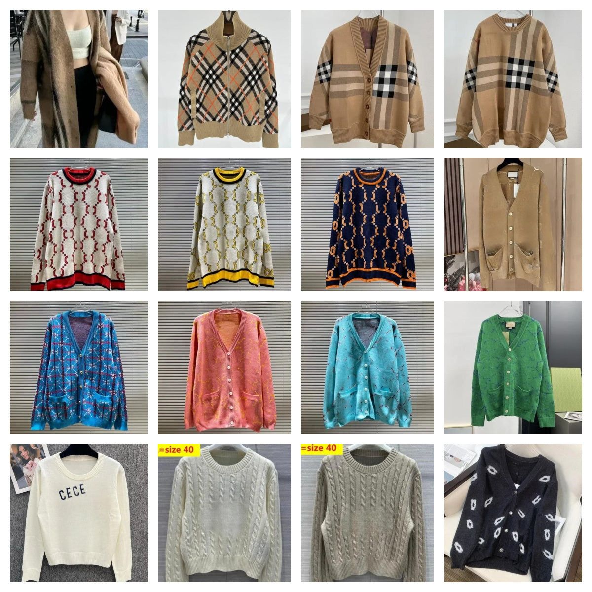 Women Sweaters Fashion Designer Long Sleeves Cardigan With opp bags 18875 28233