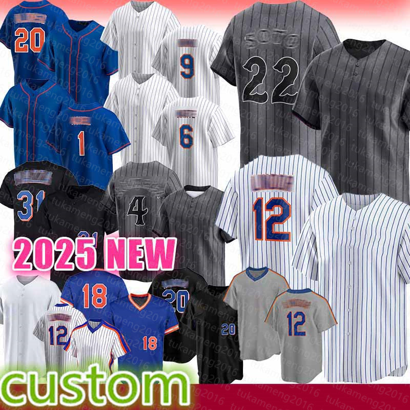 Juan Soto Francisco Lindor Baseball Jerseys Pete Alonso Piazza Brandon Nimmo Jeff McNeil Starling Marte Dwight Gooden Francisco Alvarez Darryl Straw
