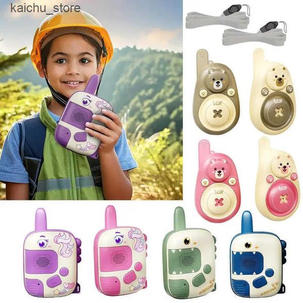 2pcs Kids Walkie Talkie Long Range Outdoor Game Handheld Radio Transceiver Interphone Toys For Childrens Birthday Gifts J241216