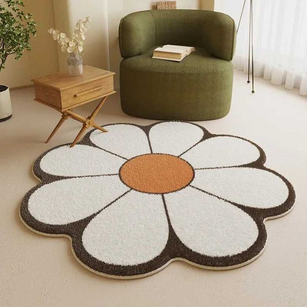 Soft Floor Mats Small Fresh Flowers Rugs Home Entrance Carpet Bedroom Toilet Bathroom Door Absorbent Non-Slip Foot PadXJ241101