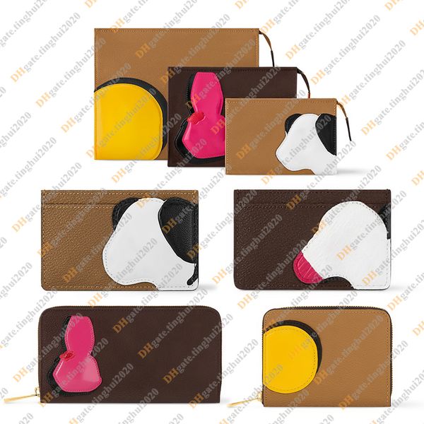 Ladies Fashion Casual Designer Luxury Zippy Wallet Coin Purse Credit Card Holders Key Pouch TOP Mirror Quality M11448 M83691 M83690 M83689 M