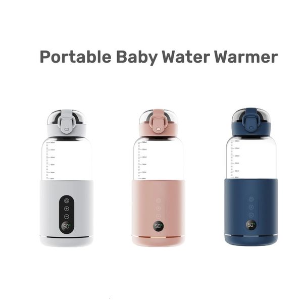 Portable Electric Bottle Warmer For Baby Milk USB Rechargeable Precise Temperature Control Display Wireless Baby Bottle Heater 250208
