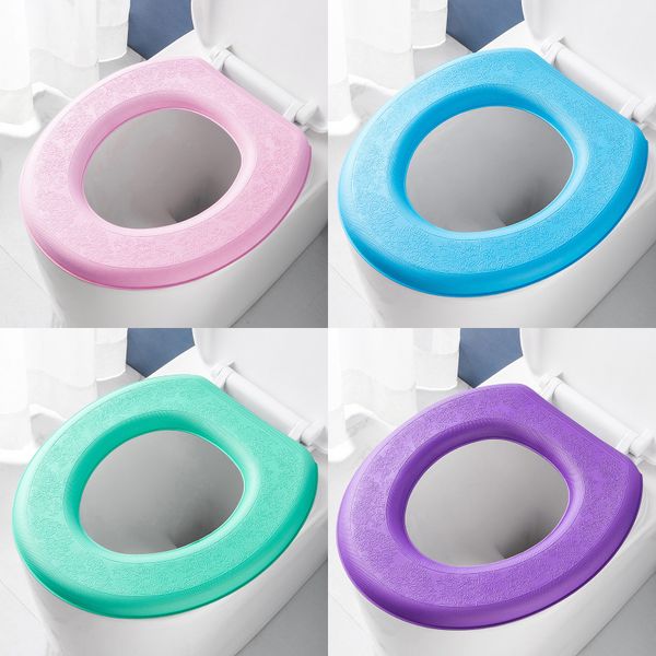 Toilet Seat Covers Washable Sticker Foam Cover Waterproof Silicone Four Seasons Household
