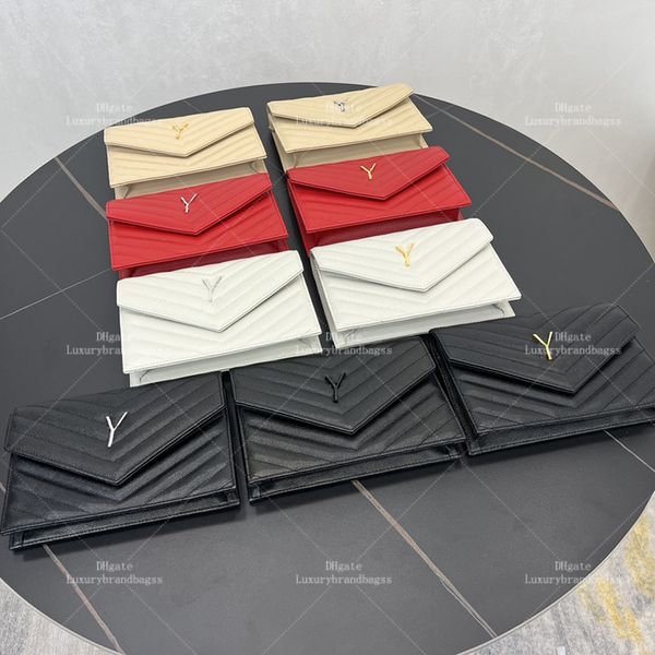 Envelope Bag Designer Women Crossbody Bag 19cm Genuine Leather Flap Bag Designer Shoulder Bag Mirror Top Quality Cassandre Chain Wallet Y416