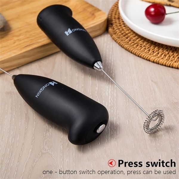 Other Kitchen Tools Milk Frother Handheld Mixer Foamer Coffee Maker Egg Beater ChocolateCappuccino Stirrer Mini Portable Blender Kitchen Whi