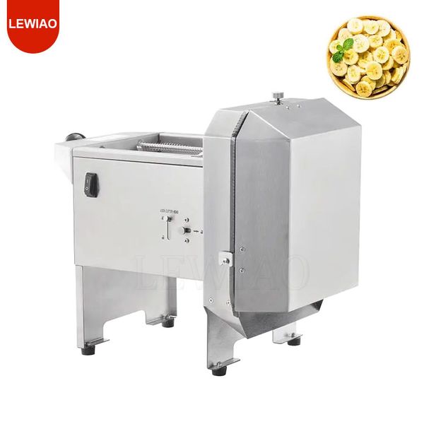 Electric Long Banana Chips Slicer Machine Vegetables Fruits Scallion Cucumber Chip Vegetable Cutter