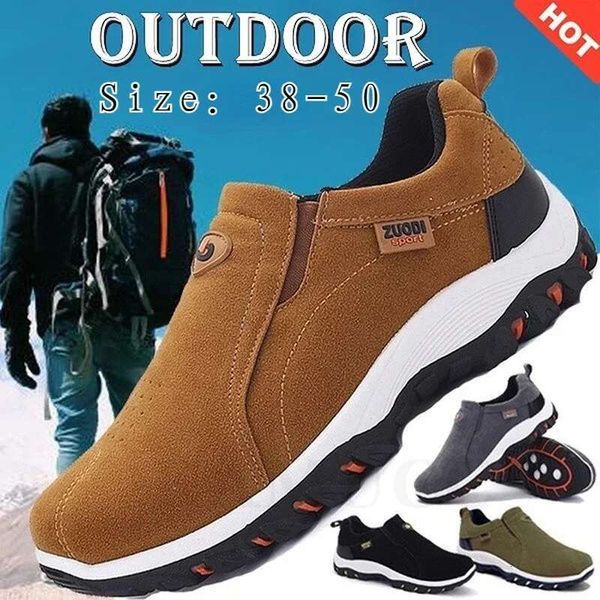 2023 Novo camping ao ar livre camping correndo jogging sports casuais masculinos não deslizam sapatos de caminhada de tamanho grande 38-50
