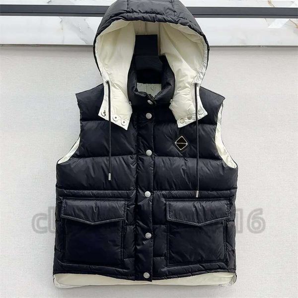 Down Vest Designer Womens Jackets Coat Puffer Classic Waistcoat Jacket For Women Outerwear Warm Windbreaker Feather Outfit Triangle Letter E