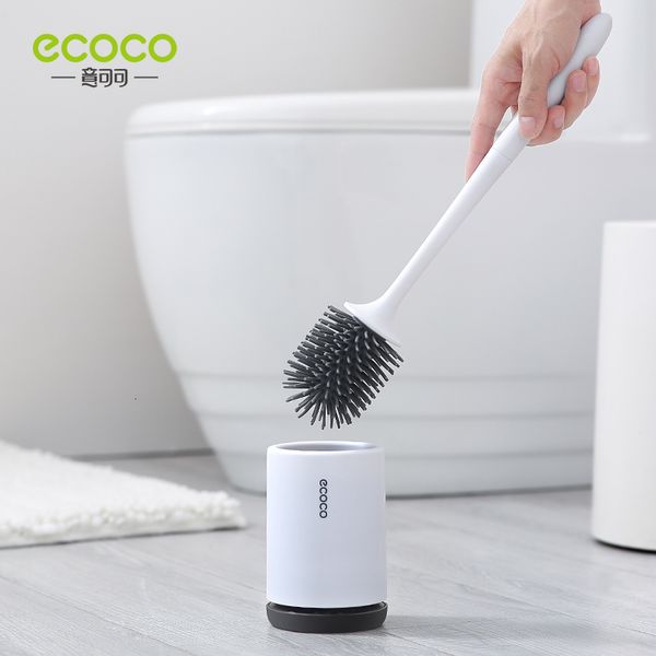 Toilet Brushes Holders ECOCO Toilet Brush Cleaning Tool Brush Bathroom Accessories Quick Drain Wallmounted or Tloormounted Cleaning Brush 23