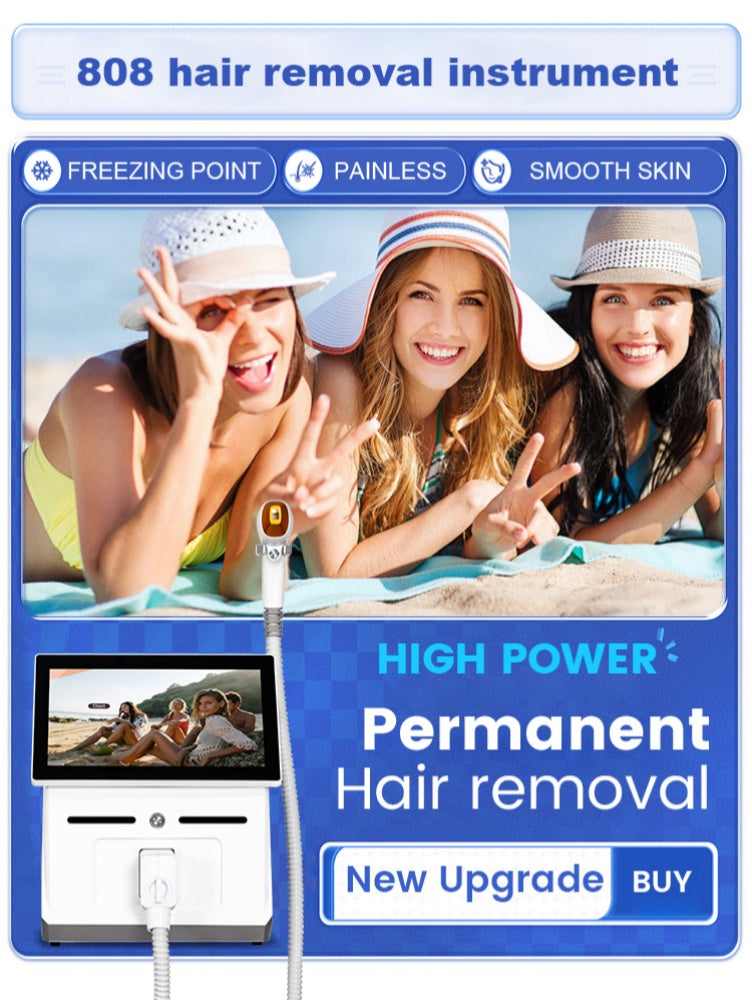 Professional 808nm Alexandrite Hair Removal Laser Diode Machine Freezing Point Painless Ice Platinum Underarm Permanent Painless Epilator