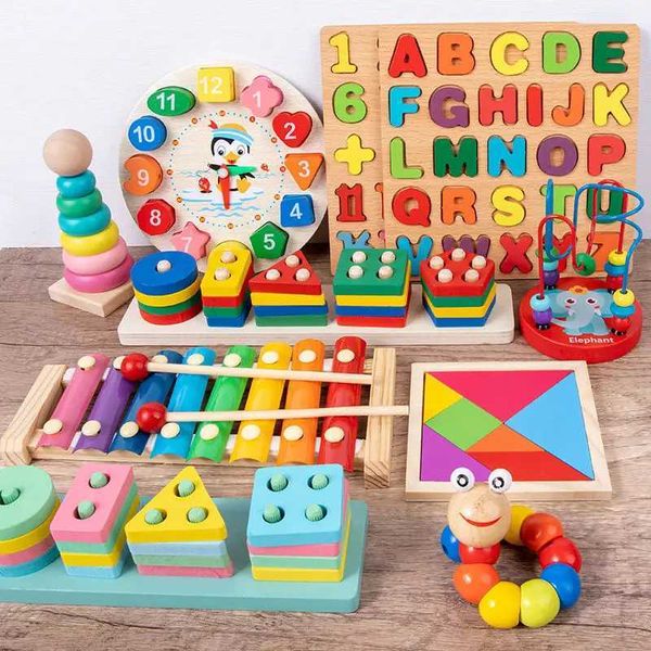 Learning Toys Montessori Baby Toys Educational Wooden Puzzle Games Baby Development Toys Education Child Puzzle Toys For Children 1 2 3 Year