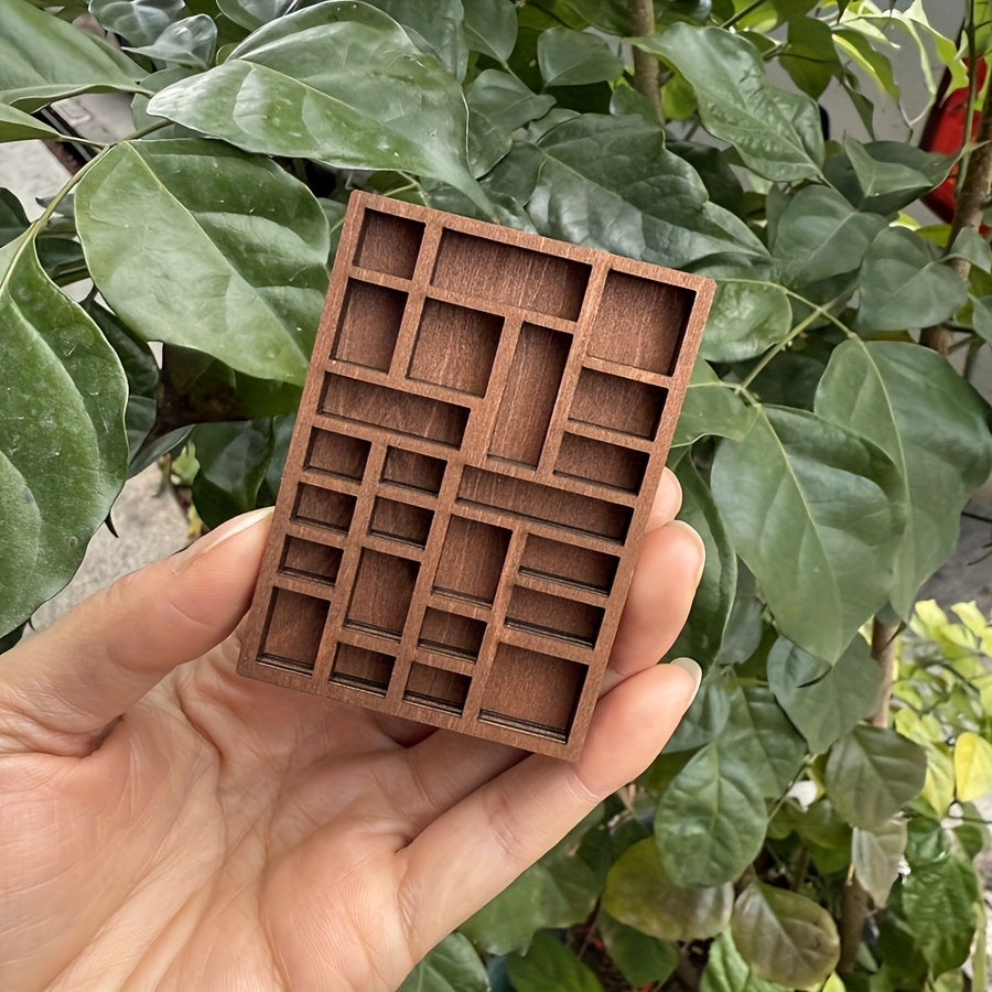 TEMU Mini Jewelry Tray Organizer - Elegant Jewelry Display Stand With Compartments, Compact Desktop Organizer For Home, Salon, Boutique - Decorative