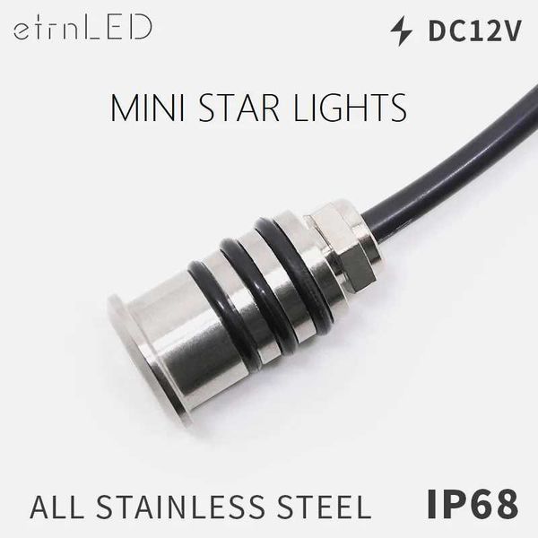 etrnLED 0.5W Mini Deck Light Recessed Outdoor Led Spot Waterproof Step Light 12V Garden Path Star Decor Underground Spotlight CL240813