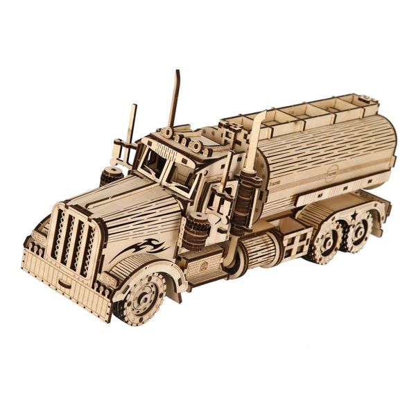 oil tank truck Model DIY 3D Wooden Puzzle Building Block Kits Assembly Toy Birthday Gift For Kids Adt He Decor Z250113