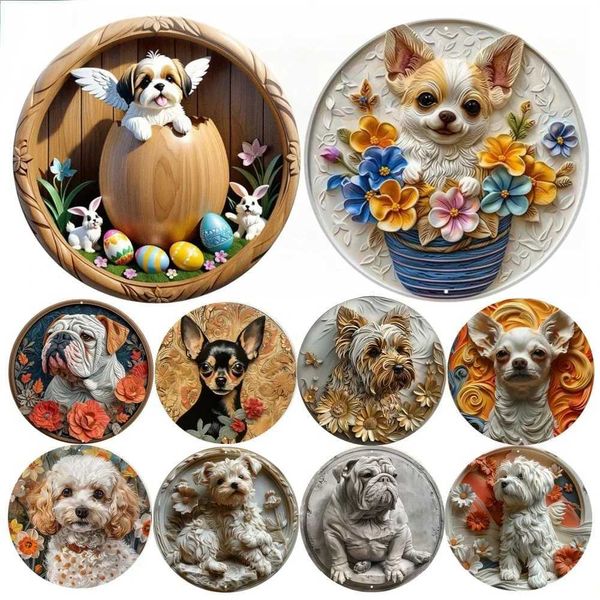 1Pc Retro Metal Aluminum Pets Posters Bar Club Walls Metal Signage Retro Wall Panels Suitable for Homes Cafes GaragesXJ250116