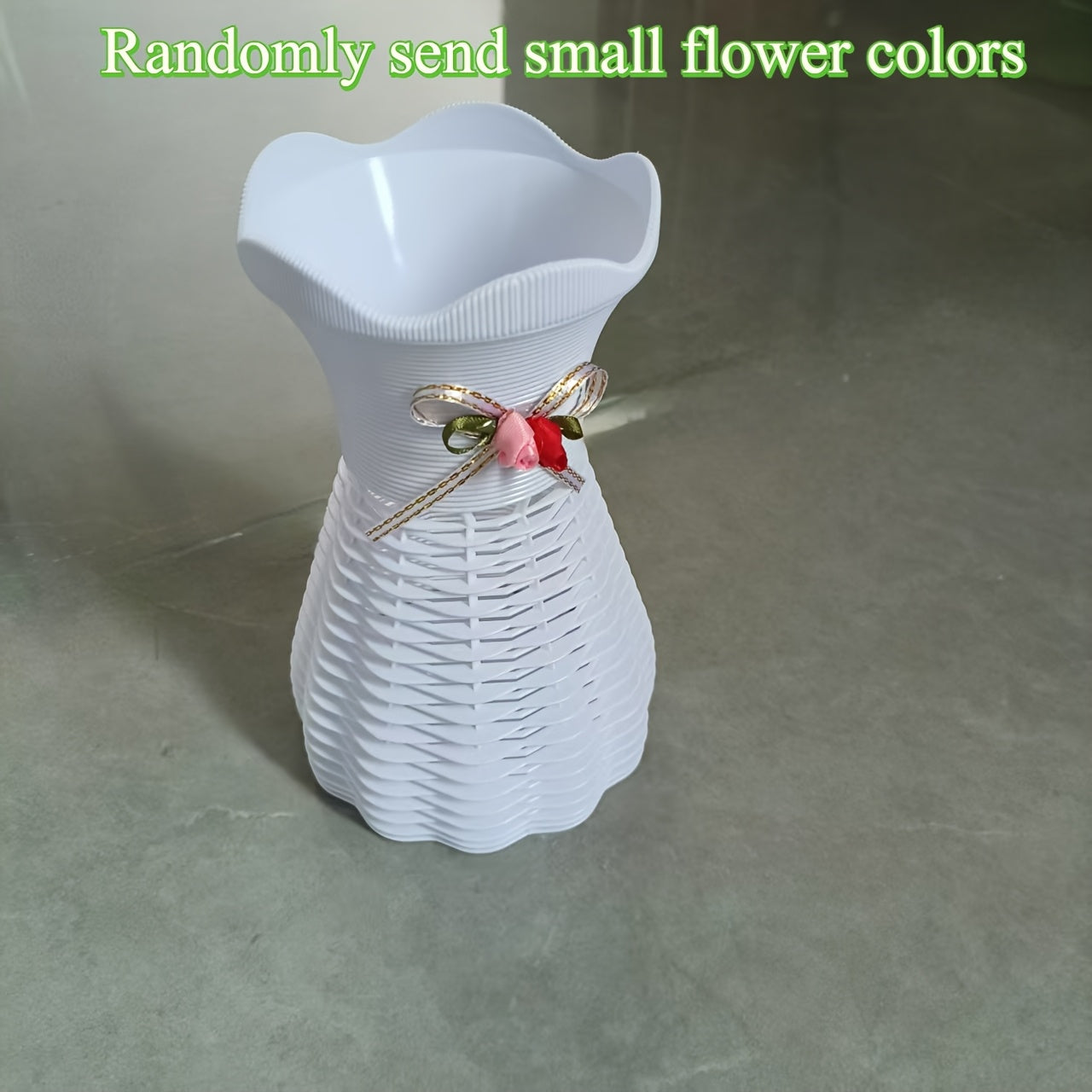 TEMU Bulk Decorative Plastic Vases For Desktop Flower Arrangements, Featuring Artificial .