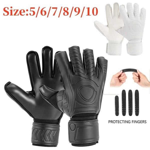 Size 5-6-7-8-9-10 Finger Save Goalkeeper Gloves Football Latex Guard Grip Protection Kids Adults Soccer Fingerave Goalie GloveXJ250103
