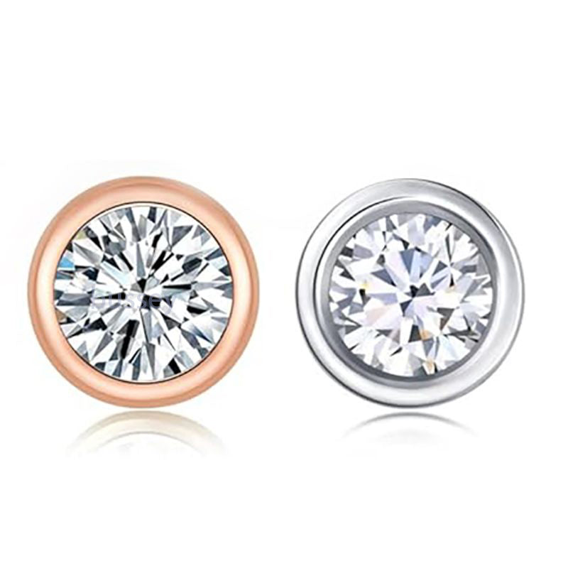 bubble lucky clover stud earrings designer for women 925 sterling silver pass diamond tester vvs moissanite earring plated PT950 gold jewelry valent
