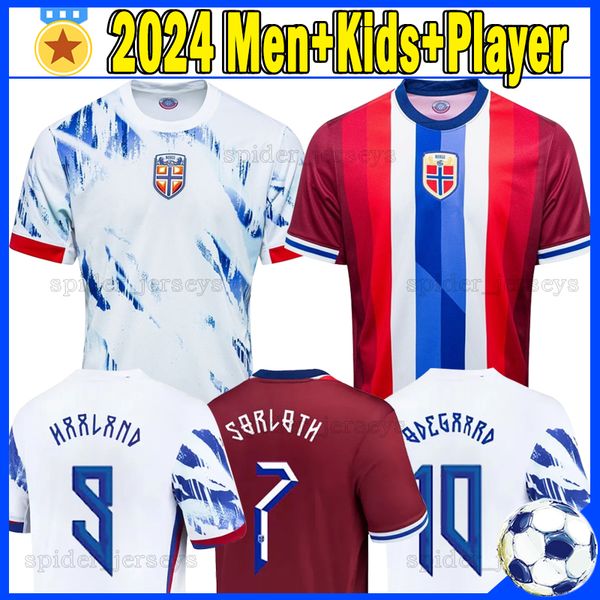 24 25 NorwaIES Haaland Soccer Jerseys 2024 2025 national team Football Shirts THORSBY AJER NORMANN SORLOTH BERGE ODEGAARD VETLESEN SORLOTH M