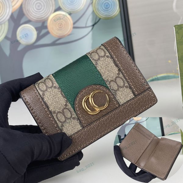 Designer Wallets Women Cion Purses Luxury Small Card Wallet Men Fashion Credit Card Holders Classic Digram Golden Letters Short Money Clutch