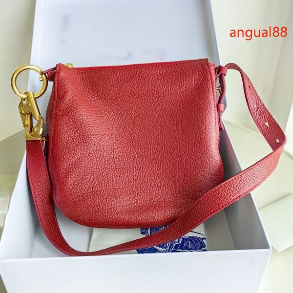 Designer Bags Small Knight Bag Women Luxury Bags Natural Grain Calfskin Shoulder Bag Fashion Handbags Crossbody Suede Lining Brushed Metal H