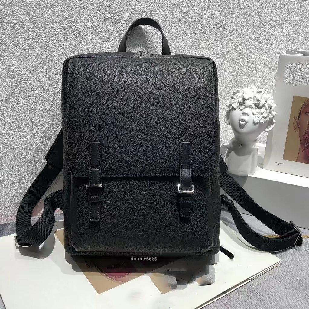 Famous brand men&#039;s soft grain real cowhide backpack men&#039;s fashion luxury shoulder bag Luggage Backpacks Laptop Travel Travelbag Back Pack