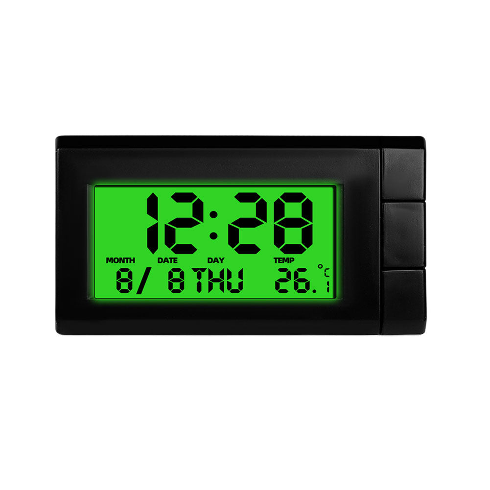 Car Electronic Clock LCD Display Digital Thermometer Luminous Auto Digital Calendar 2 in 1 for Car Accessories for Vehicle Parts