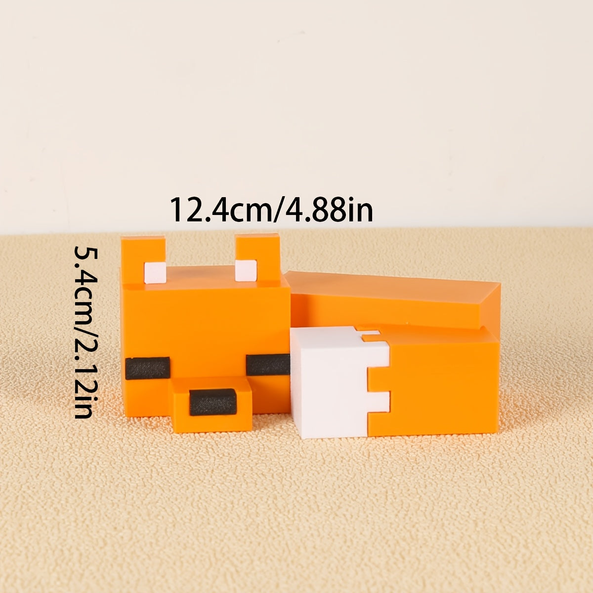 TEMU Fox Statue - Durable Plastic, Home , Ideal For Bedroom, Living Room, Desk - Versatile Holiday Accent