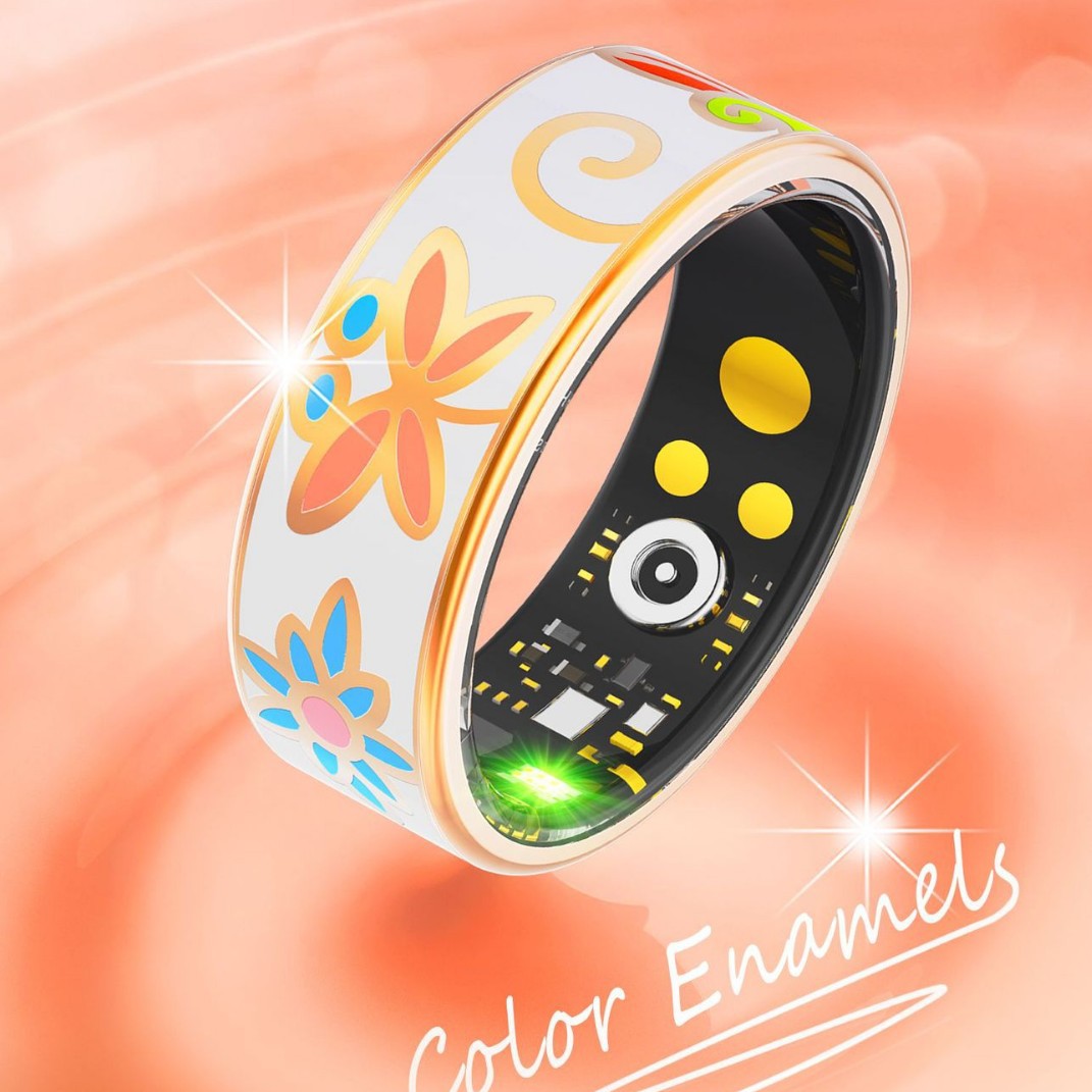 R18 Women&#039;s Smart Ring - Heart Rate-Blood Pressure-SpO2 Monitor, Sleep Tracking, Fitness Tracker, Step Counter, Remote Camera Control, Health &