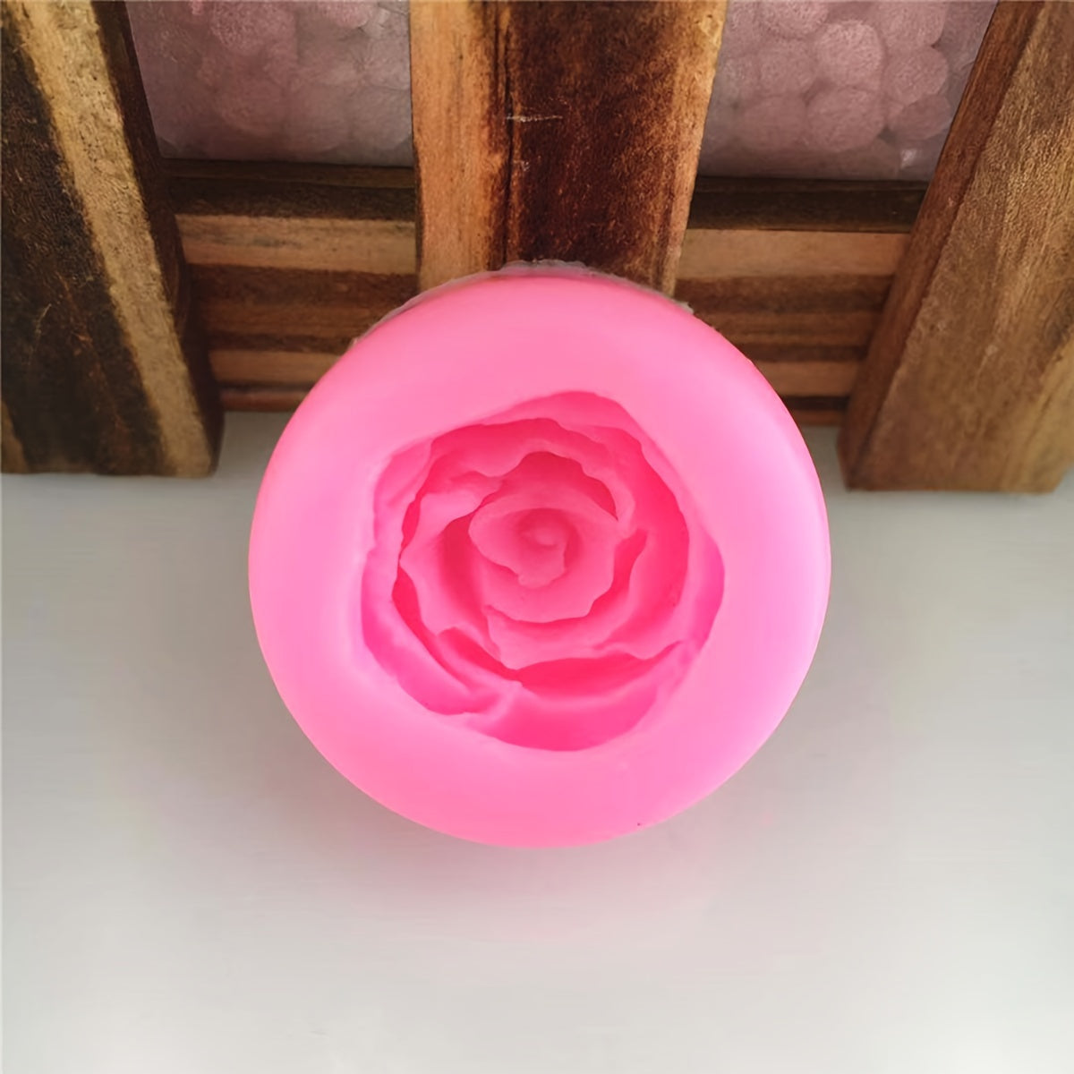 TEMU 2pcs Rose Flowers Silicone Mold, 3d Fondant Mold For Diy Pudding Chocolate Candy Desserts Gummy Aromatherapy Candle Plaster Polymer Clay Ice
