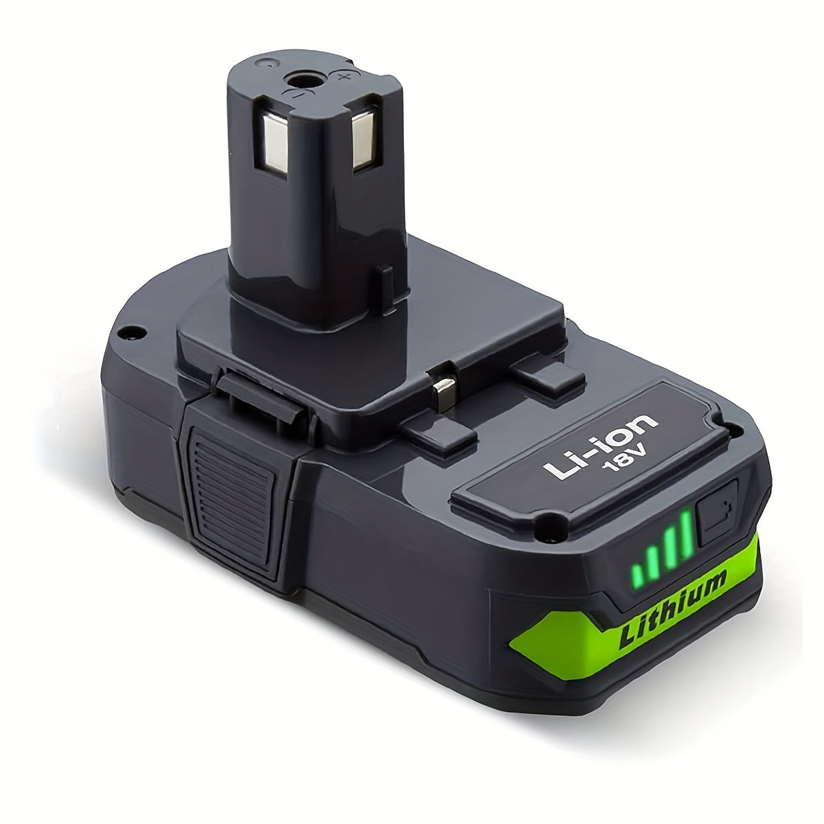 TEMU 18v 3.0ah High-capacity Lithium-ion Battery For Ryobi Cordless Drills - Compatible With P108, P107, P105, Models & More - Durable Power Tool