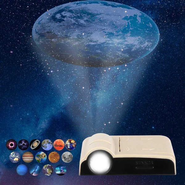 Earth Projection Lamp Star Projector Planet Projector Background Atmosphere Night Light Bedroom Wall DecorC250110