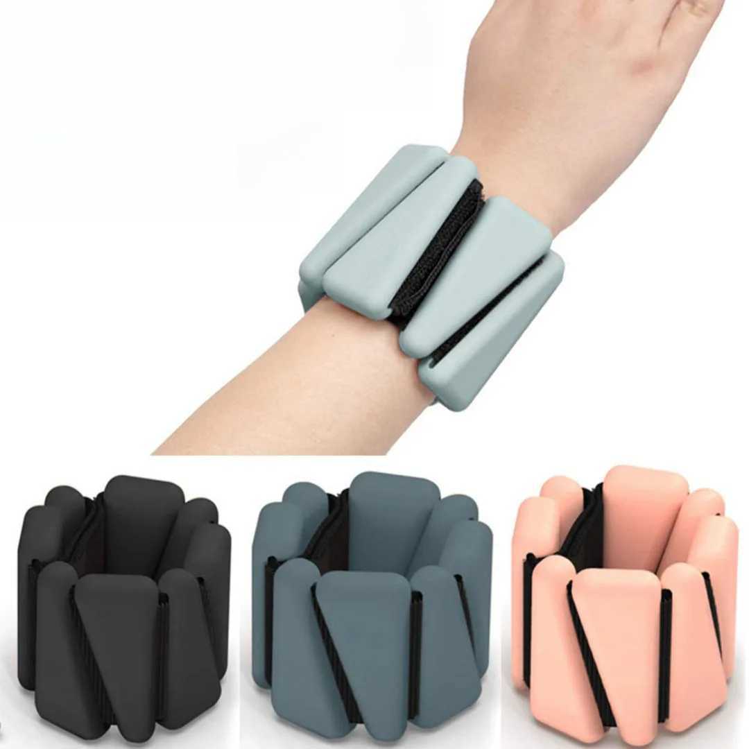 Wrist Support 1-2lbs Yoga Fitness Exercise Wrist Weights Bracelet Triangle Silicone Adjustable Ankle Strap Protector Jogging Sports Wristbands z2409