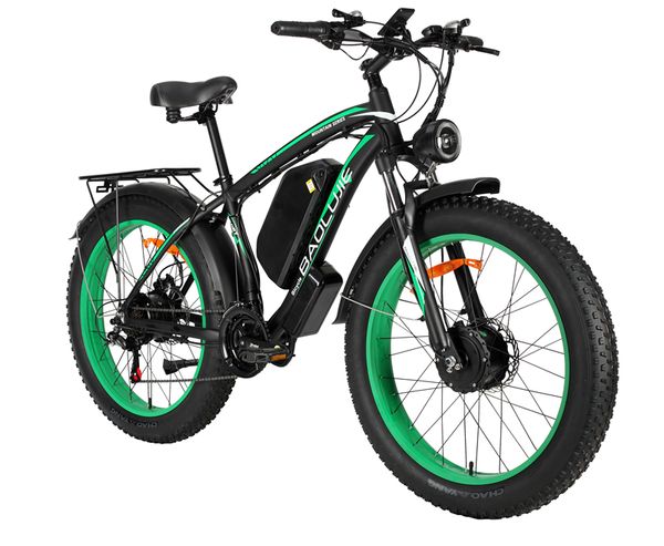 Eu Stock 26 Inch 2000W Double Motor AWD Hydraulic Brake Electric Bicycle 48V 20AH Battery EBike 7 Speed 4.0 Fat Tire Electric Bike
