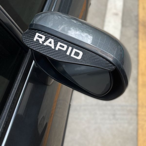 Car Rearview Mirror Rain Eyebrow Accessories For Skoda Rapid NH1 Spaceback NH2 NH3 Hatchback Sport Concept TSI TDI Monte Carlo