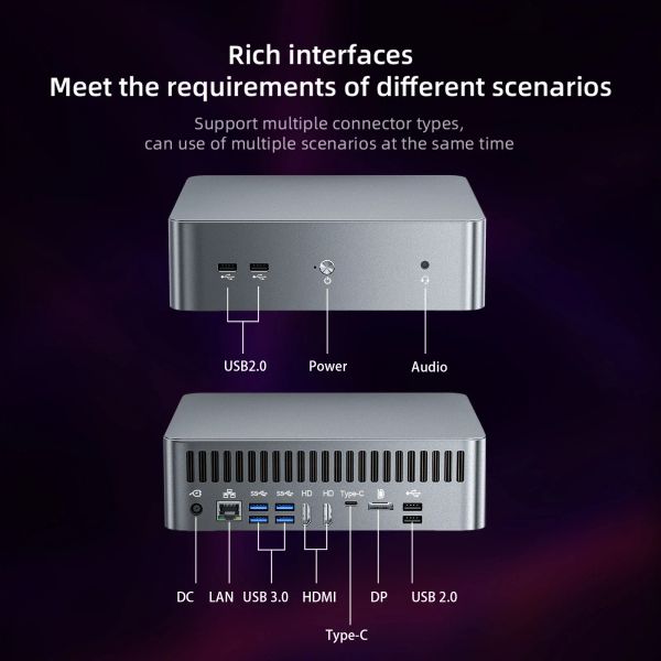Chatreey G1P Mini PC Intel Core I9 10885H with Nvidia RTX 2060 6G Gaming Desktop Computer Wifi 6 Bluetooth 5.0