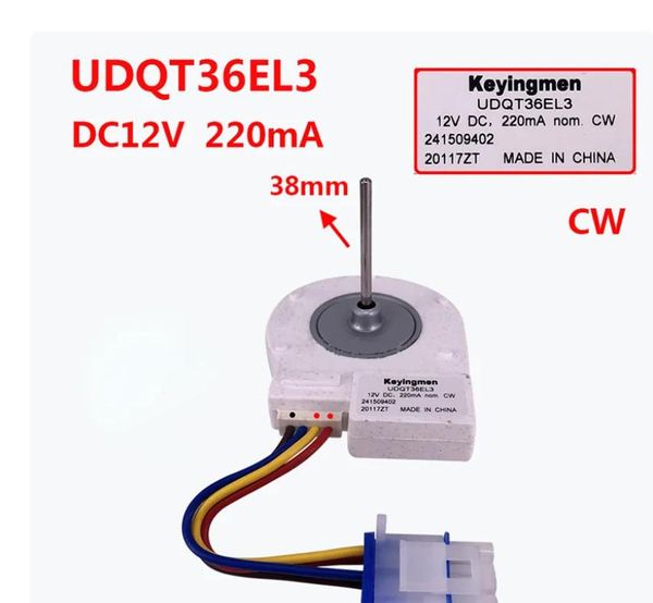 UDQT36EL3 for GE Double Door Refrigerator fridge Cooling Fan Motor DC12V freezer Parts Accessories