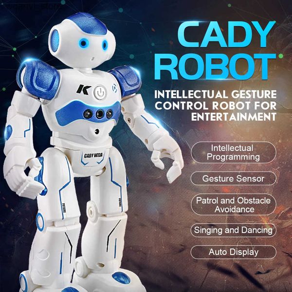 Electronics Robots JJRC RC Robot Toy Infrared Gesture Remote Control R2 CADY WIDA Intelligent Vector Intelligent Robot Dance Robot Childrens
