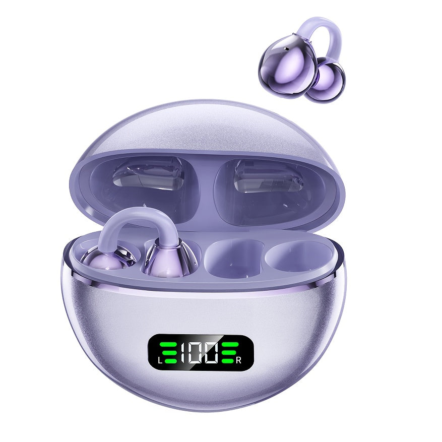 TEMU High Fidelity Stereo Wireless Headphones With Noise Reduction Function, Including Type-c Charging Case, Suitable For Running And Sports