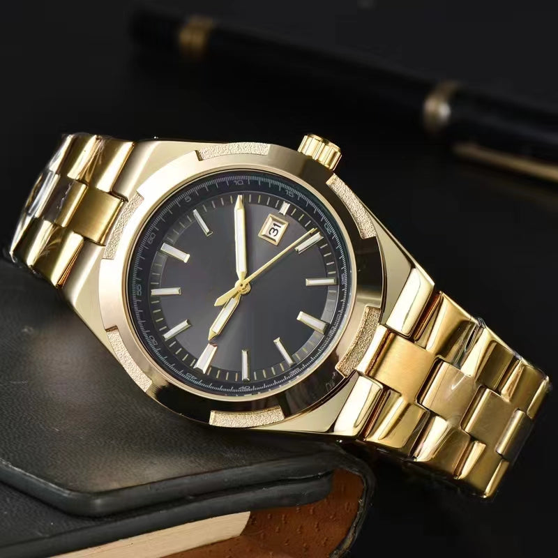 MEN VC OVERSEAS Stainless steel Sapphire glass Six needles Mens Watches All Dial Work Quartz Automatic movement Watchs Brand Clock Men Fashion wrist