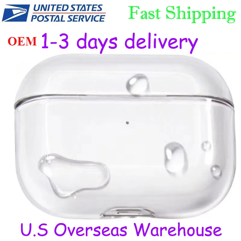USA Stock for Apple AirPods 4 AirPods Pro 2 3rd Headphone Accessories Silicone Protective Headphone Cover Headphone Silicone TPU Cases