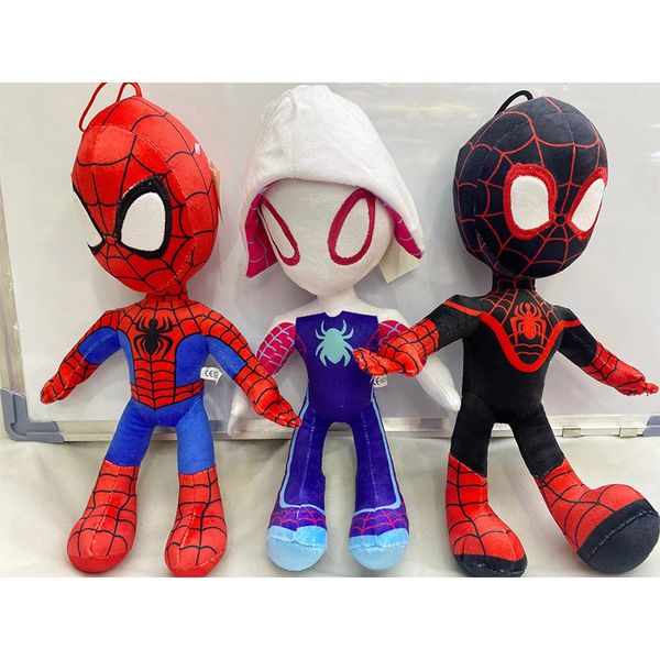 Manufacturers wholesale 3 styles of 35cm spider new plush toys cartoon animation film and teion peripheral dolls children&#039;s gifts