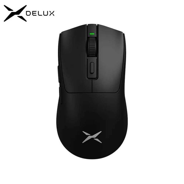 Mice Delux M600 Wireless Gaming Mouse PMW3395 49g Lightweight 2.4G Dual Mode Connection Macro Charging Mouse CL241230